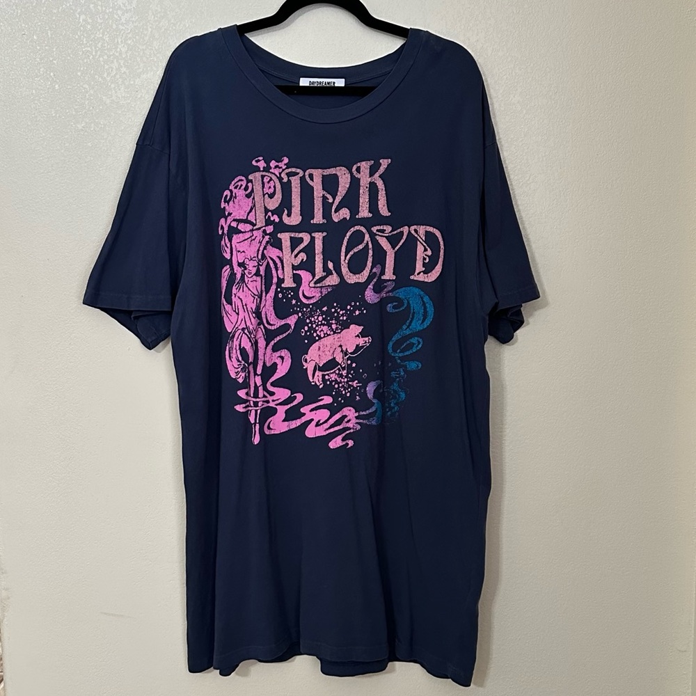 DAYDREAMER Navy Pink Floyd T-Shirt Dress